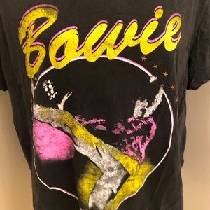 Bowie Tattered Crop Tee